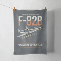 Thumbnail for F-82B Twin Mustang design on gray towel