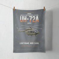 Thumbnail for Airbus UH-72A Lakota design on gray towel