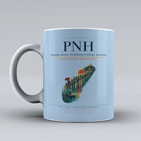 Thumbnail for Penh International Airport PNH Mug design on light blue phnom