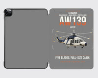 Thumbnail for Leonardo AW139 design on gray ipad tablet case