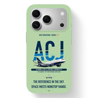 Thumbnail for Airbus ACJ320neo Case design on light green iphone case