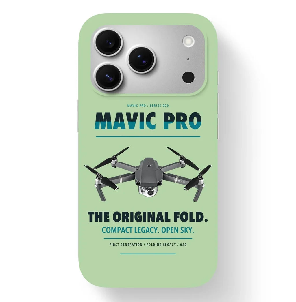 DJI Mavic Pro Case design on light green iphone case