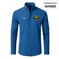 Thumbnail for Airbus A320 Silhouette Designed Long Sleeve Shirts - view 11