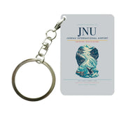 Thumbnail for Juneau International Airport (JNU) design on light gray key chain