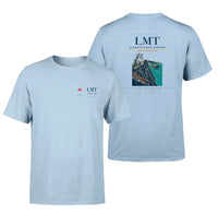 Thumbnail for Klamath Falls Airport (LMT) design printed on light blue double-side t-shirt