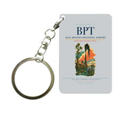 Thumbnail for Jack Brooks Regional Airport (BPT) design on light gray key chain