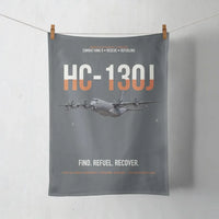 Thumbnail for HC-130J COMBAT KING II design on gray towel