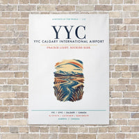 Thumbnail for YYC Calgary International Airport vertical canvas print - no frame - white background