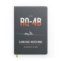 Thumbnail for RQ-4B Global Hawk design on gray notebook