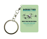 Thumbnail for DJI Agras T40 Key Chain design on light green key chain