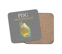 Thumbnail for Minangkabau International Airport (PDG) design on gray 1 piece coaster