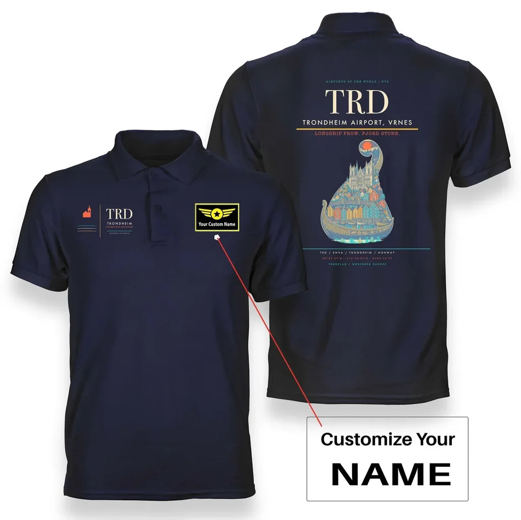 Trondheim Airport, Vrnes TRD Navy Blue+Name