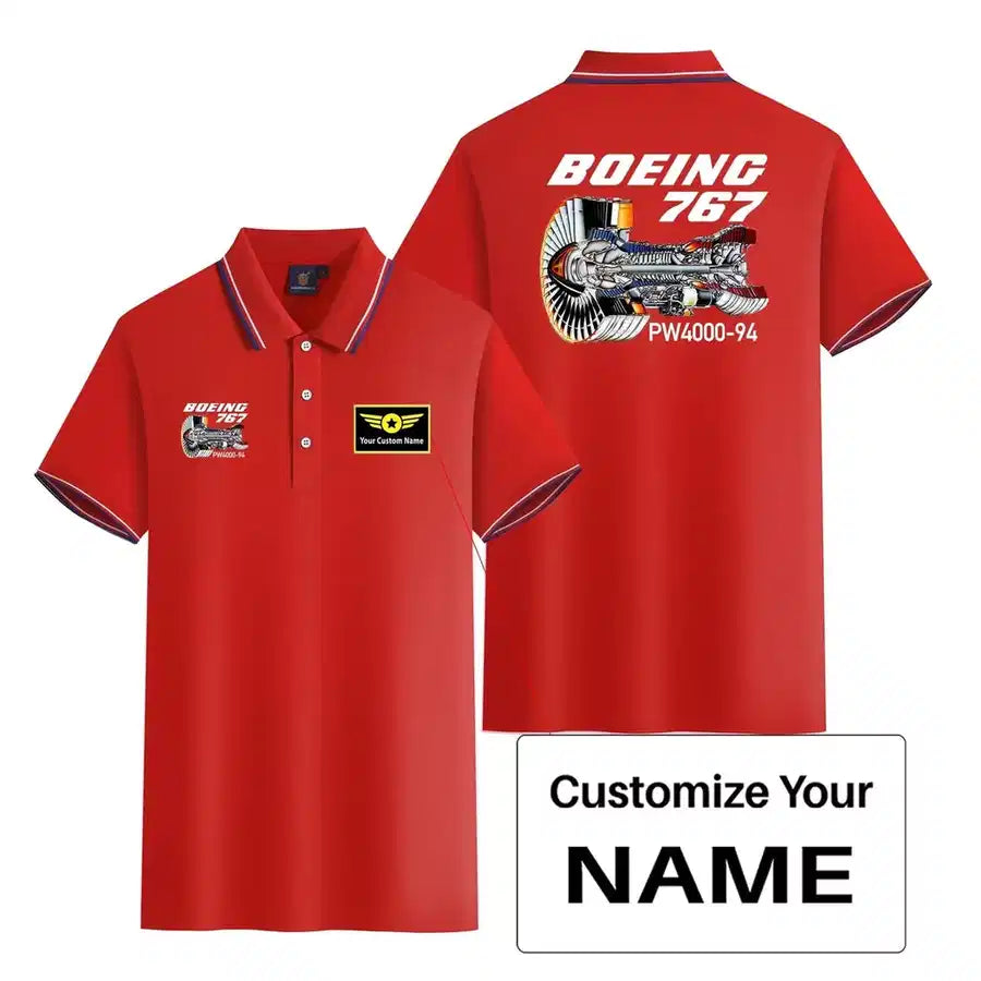Customisable Boeing 767 Polo Shirt - view 11