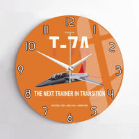 Thumbnail for T-7A Red Hawk design on orange no frame wall clock