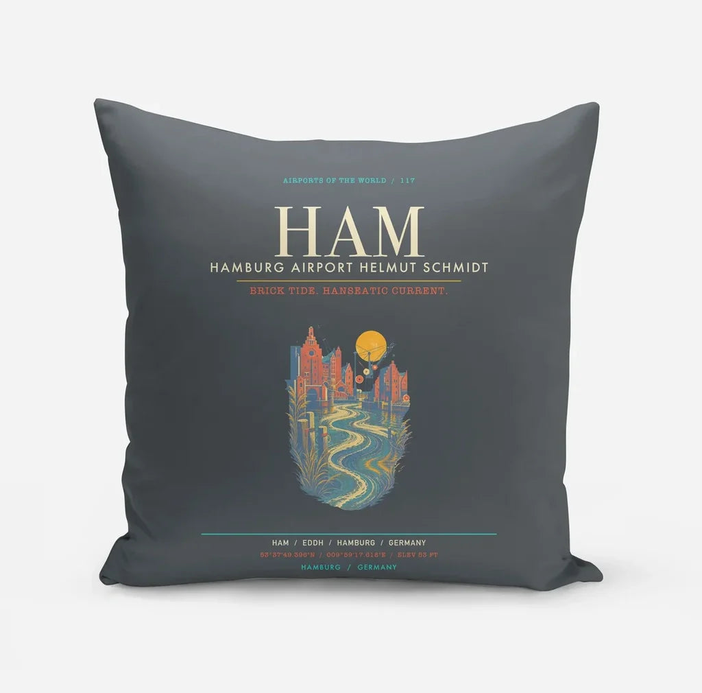 Hamburg Airport Helmut Schmidt HAM - Elbe Brick Tide Signal - Gray
