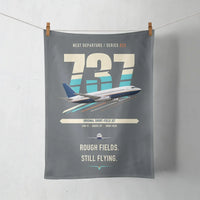 Thumbnail for Boeing 737-200 design on gray towel
