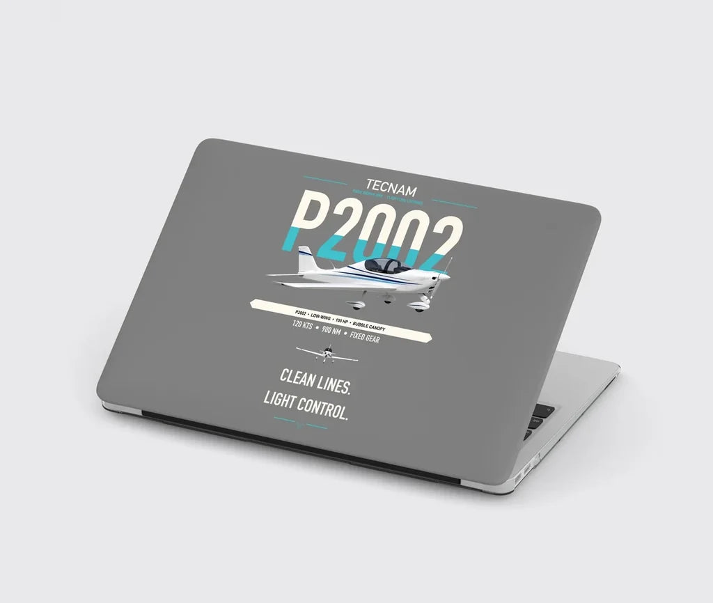 Tecnam P2002 Sierra MkII design on gray MacBook case
