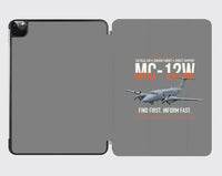Thumbnail for MC-12W Liberty Eyes Over The Ground design on gray ipad tablet case