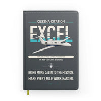 Thumbnail for Cessna Citation Excel design on gray notebook