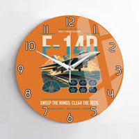 Thumbnail for F-14D Tomcat design on orange no frame wall clock
