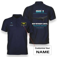 Thumbnail for AgEagle eBee X design on navy blue polo with custom name badge