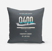 Thumbnail for De Havilland Dash 8-400 design on gray pillow