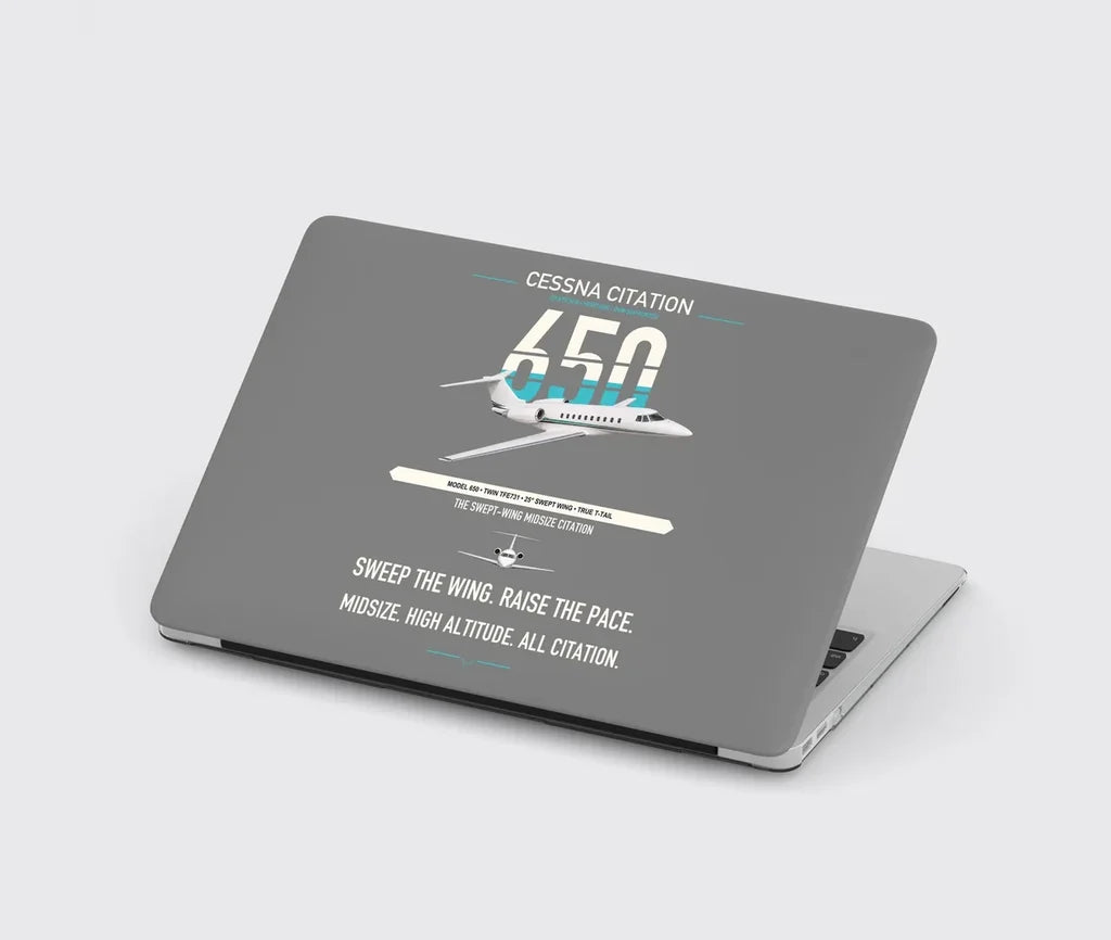 Cessna Citation 650 - Citation III design on gray MacBook case