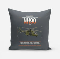 Thumbnail for NHIndustries NH90 TTH design on gray pillow