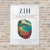 Thumbnail for Ixtapa-Zihuatanejo International Airport ZIH vertical canvas print - no frame - white background