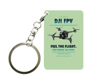 Thumbnail for DJI FPV Key Chain design on light green key chain
