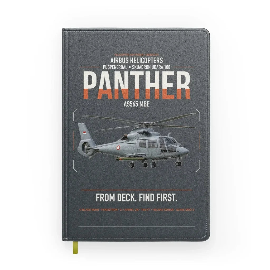 Airbus Helicopters AS565 MBe Panther design on gray notebook