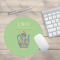 Thumbnail for Lviv Danylo Halytskyi International Airport LWO Mouse-Pad Round - Light Green