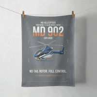 Thumbnail for MD Helicopters MD 902 Explorer design on gray towel