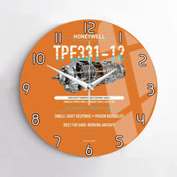 Thumbnail for TPE331-12 design on orange no frame wall clock