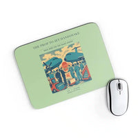 Thumbnail for VINTAGE G4385 - The Prop To Jet Handshake - Designed Mouse Pads design on lightgreen rectangle