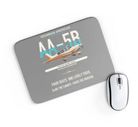 Thumbnail for Grumman American AA-5B Tiger design on gray rectangle mouse pad
