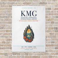 Thumbnail for Kunming Changshui International Airport KMG vertical canvas print - no frame - white background