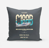 Thumbnail for Cessna A188B AgTruck design on gray pillow