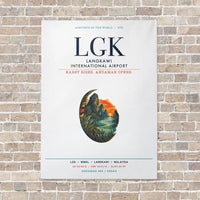 Thumbnail for Langkawi International Airport LGK vertical canvas print - no frame - white background