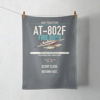 Thumbnail for Air Tractor AT-802F Fire Boss design on gray towel