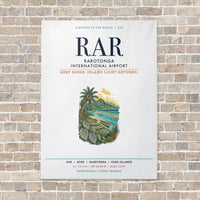 Thumbnail for Rarotonga International Airport RAR vertical canvas print - no frame - white background