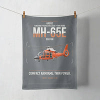 Thumbnail for Airbus MH-65E Dolphin design on gray towel