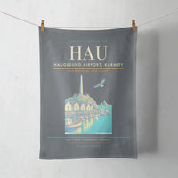 Thumbnail for Haugesund Airport, Karmøy (HAU) design on gray towel