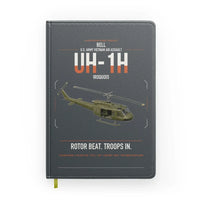Thumbnail for Bell UH-1H Iroquois design on gray notebook