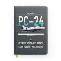 Thumbnail for Pilatus PC-24 design on gray notebook