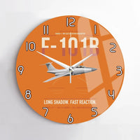 Thumbnail for F-101B Voodoo design on orange no frame wall clock