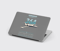 Thumbnail for Bombardier Learjet 36A design on gray MacBook case
