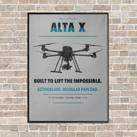Thumbnail for Freefly Alta X vertical canvas print - framed - light gray background