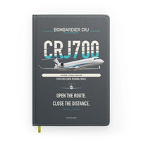 Thumbnail for Bombardier CRJ700 design on gray notebook
