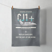 Thumbnail for Cessna Citation CJ1+ design on gray towel